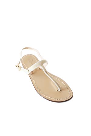 White velvet Capri sandals Da Costanzo | TVELVETBIANCO
